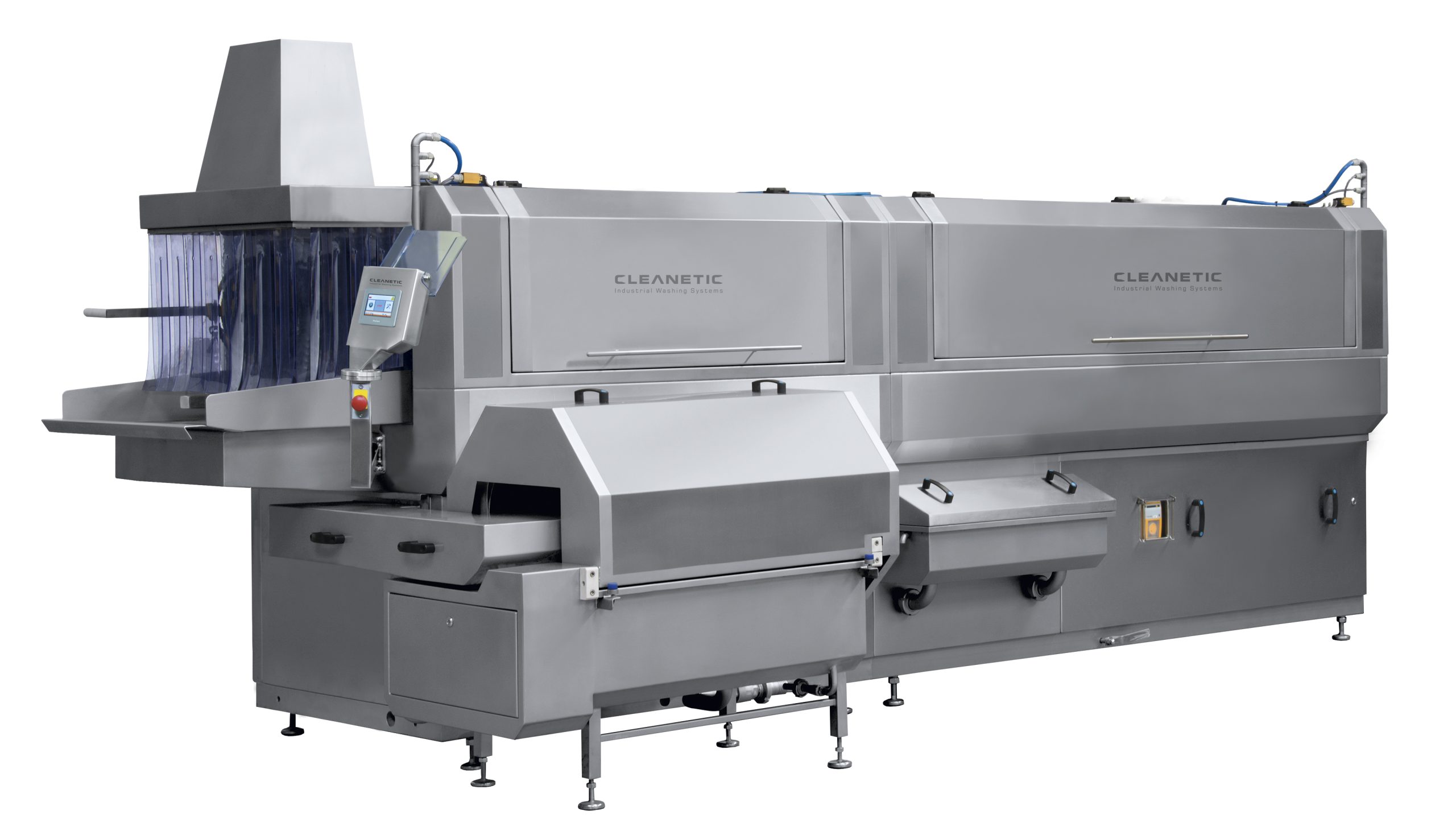 Lavadoras de contenedores modulares tipo túnel.