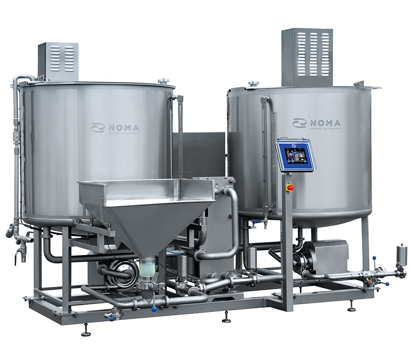 Sistema doble para la preparacion de salmuera.